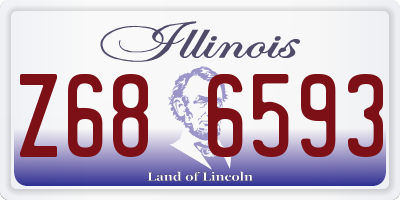 IL license plate Z686593