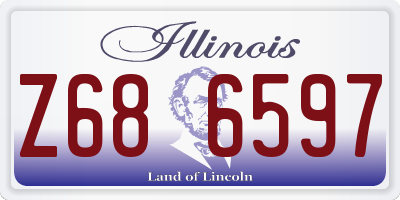 IL license plate Z686597