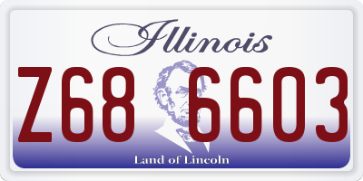 IL license plate Z686603