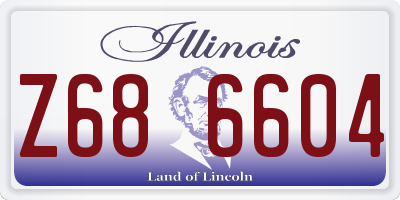 IL license plate Z686604