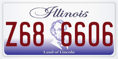 IL license plate Z686606