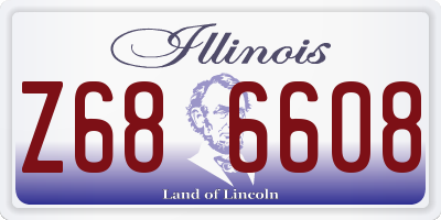IL license plate Z686608