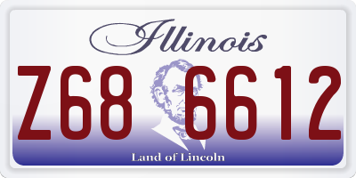 IL license plate Z686612