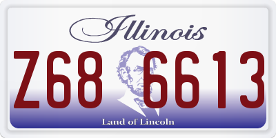 IL license plate Z686613
