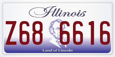 IL license plate Z686616