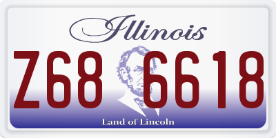 IL license plate Z686618