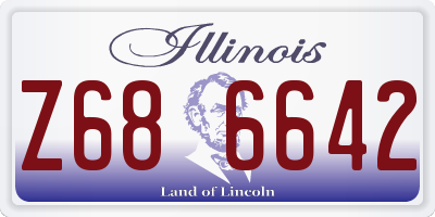 IL license plate Z686642