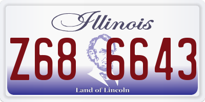 IL license plate Z686643