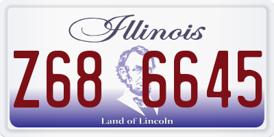 IL license plate Z686645