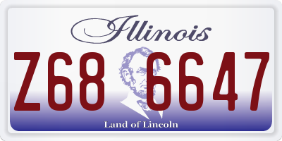IL license plate Z686647