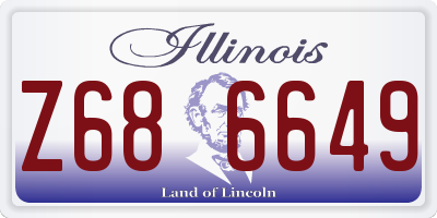 IL license plate Z686649