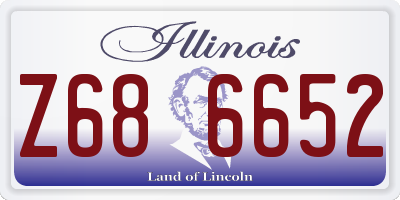 IL license plate Z686652