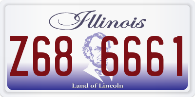IL license plate Z686661