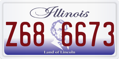 IL license plate Z686673