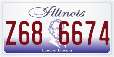 IL license plate Z686674