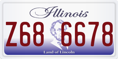 IL license plate Z686678