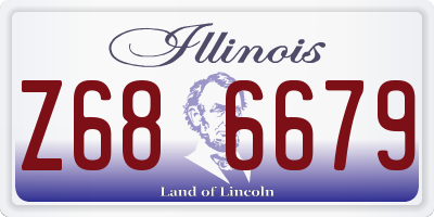 IL license plate Z686679