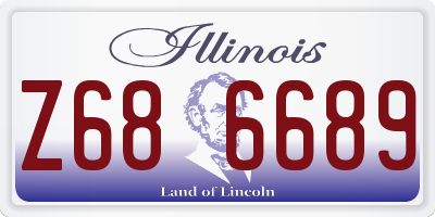 IL license plate Z686689
