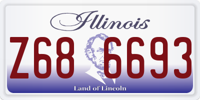 IL license plate Z686693