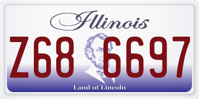 IL license plate Z686697