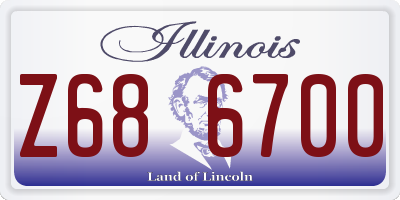IL license plate Z686700