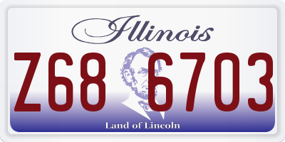 IL license plate Z686703