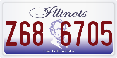 IL license plate Z686705