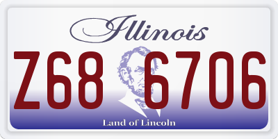 IL license plate Z686706