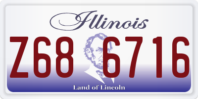 IL license plate Z686716