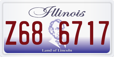 IL license plate Z686717