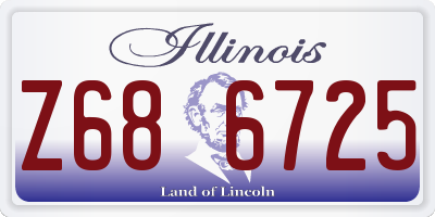 IL license plate Z686725