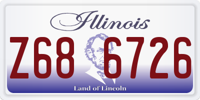 IL license plate Z686726