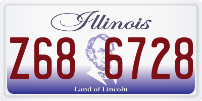 IL license plate Z686728