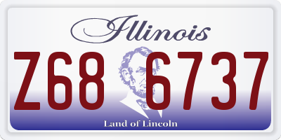 IL license plate Z686737