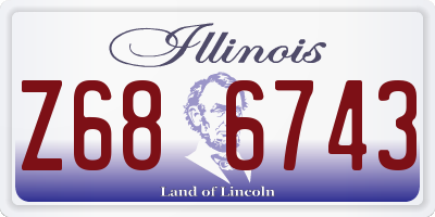 IL license plate Z686743