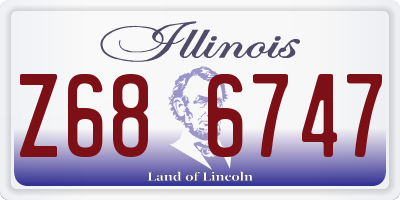 IL license plate Z686747