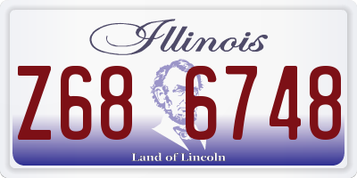 IL license plate Z686748