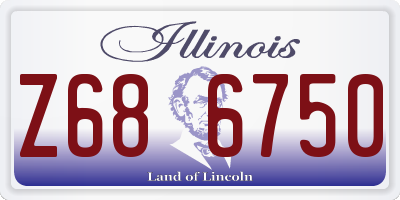 IL license plate Z686750