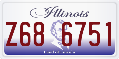 IL license plate Z686751