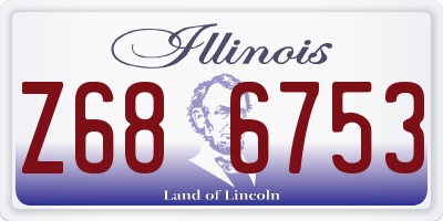 IL license plate Z686753