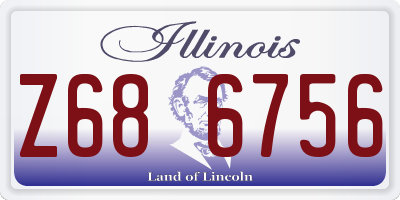IL license plate Z686756