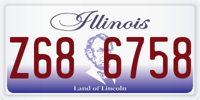 IL license plate Z686758