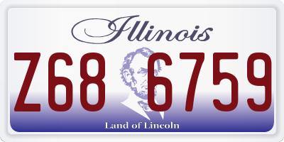 IL license plate Z686759