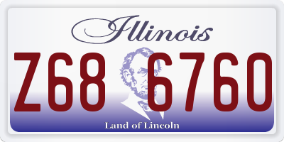 IL license plate Z686760
