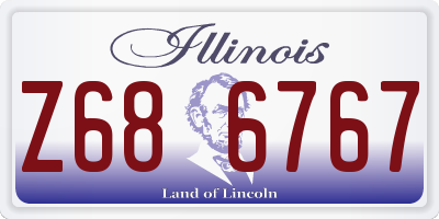 IL license plate Z686767