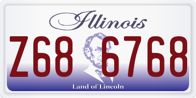 IL license plate Z686768