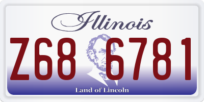 IL license plate Z686781