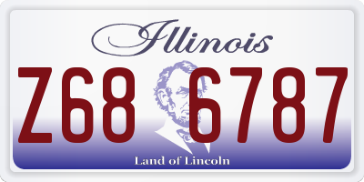 IL license plate Z686787