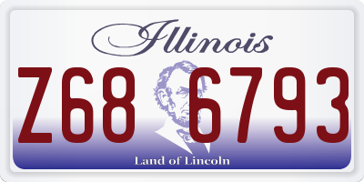 IL license plate Z686793