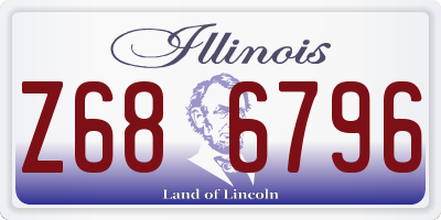 IL license plate Z686796